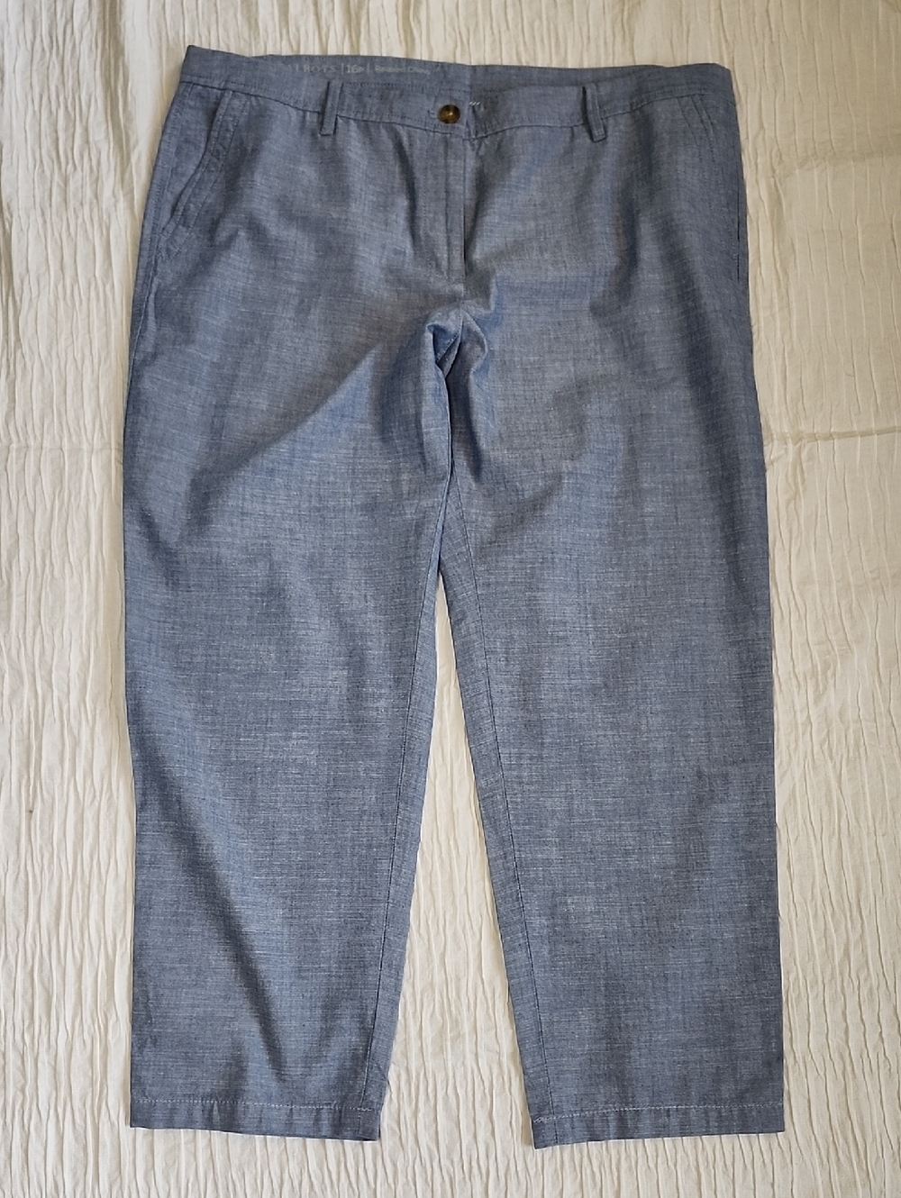 Talbots Chino Blue Crop Pants NEW